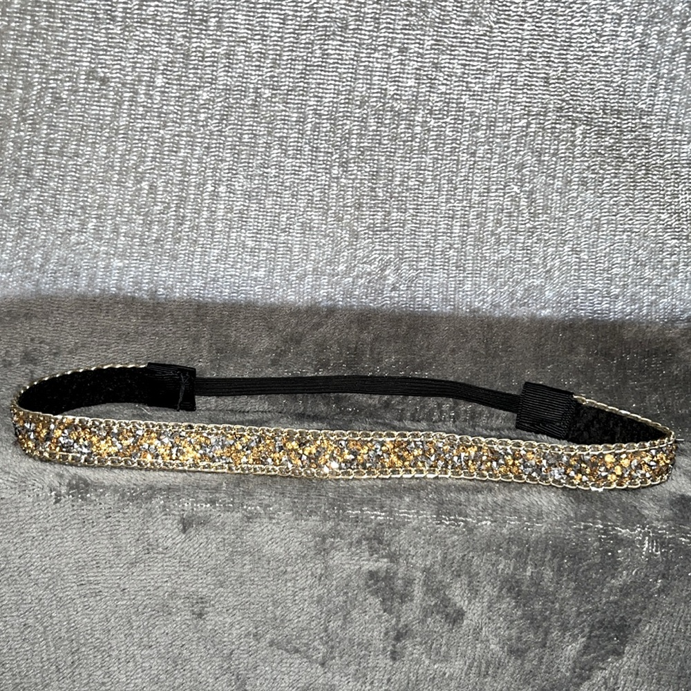 Gold and Silver Sparkling Stretchy Headband